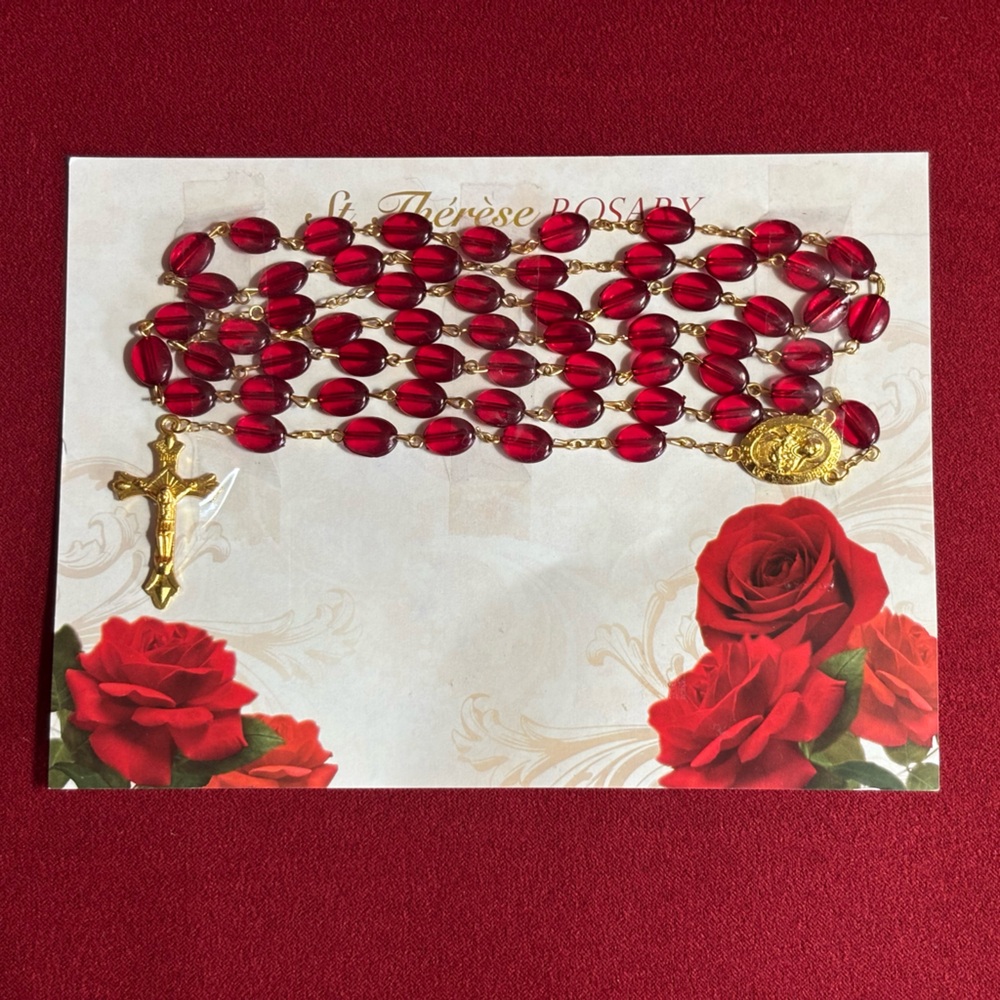 St Therese rosary, NWOT